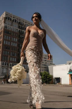 Ivory Everlasting Embroidered Gown*JLUXLABEL Sale