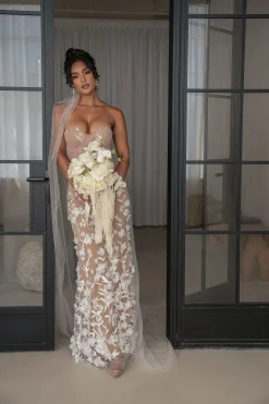 Ivory Everlasting Embroidered Gown*JLUXLABEL Sale