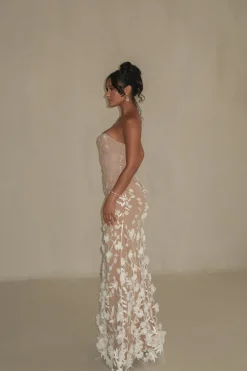 Ivory Everlasting Embroidered Gown*JLUXLABEL Sale