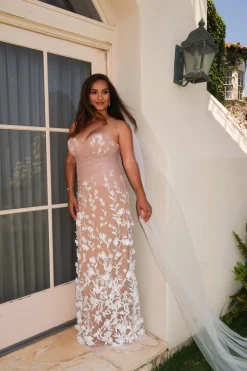 Ivory Everlasting Embroidered Gown*JLUXLABEL Sale