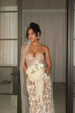 Ivory Everlasting Embroidered Gown*JLUXLABEL Sale