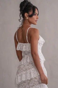 Ivory Feeling Of Forever Ruffle Dress*JLUXLABEL Sale