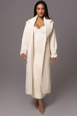 Ivory Fit For Success Boucle Coat*JLUXLABEL Hot