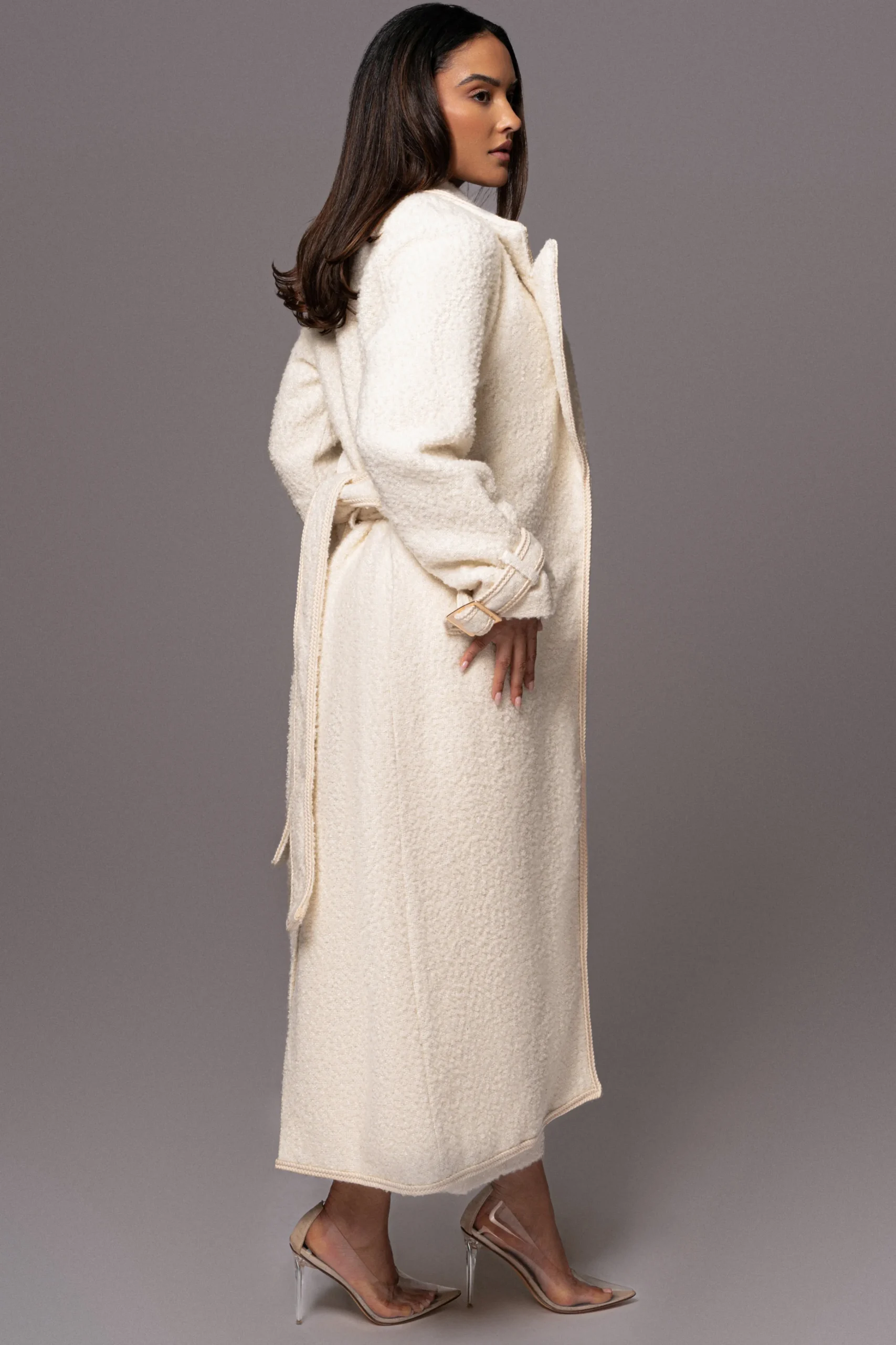 Ivory Fit For Success Boucle Coat*JLUXLABEL Hot