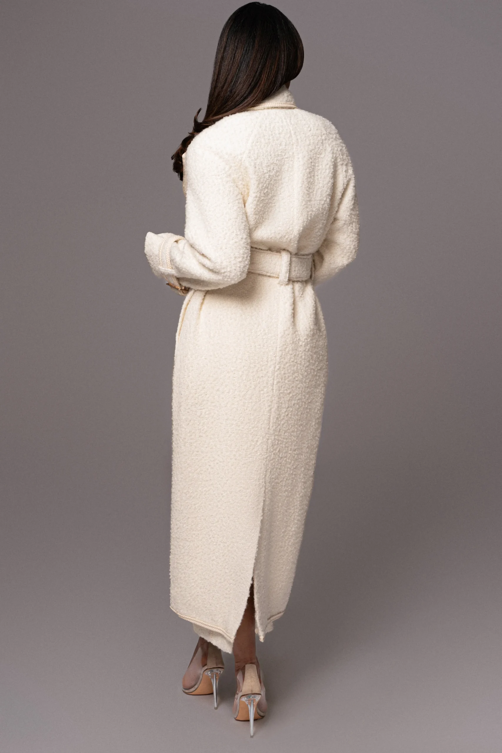 Ivory Fit For Success Boucle Coat*JLUXLABEL Hot