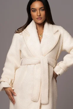Ivory Fit For Success Boucle Coat*JLUXLABEL Hot