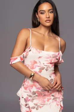 Ivory Floral Maude Maxi Dress*JLUXLABEL Fashion