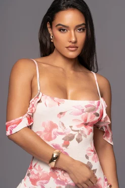 Ivory Floral Maude Maxi Dress*JLUXLABEL Fashion