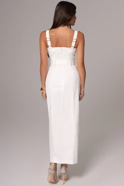 Ivory Forever Summer Belted Dress*JLUXLABEL Online