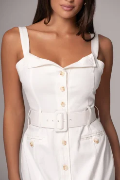 Ivory Forever Summer Belted Dress*JLUXLABEL Online