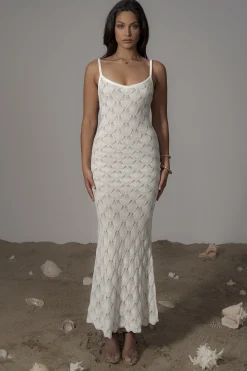 Ivory Gabriela Knit Maxi Dress*JLUXLABEL New