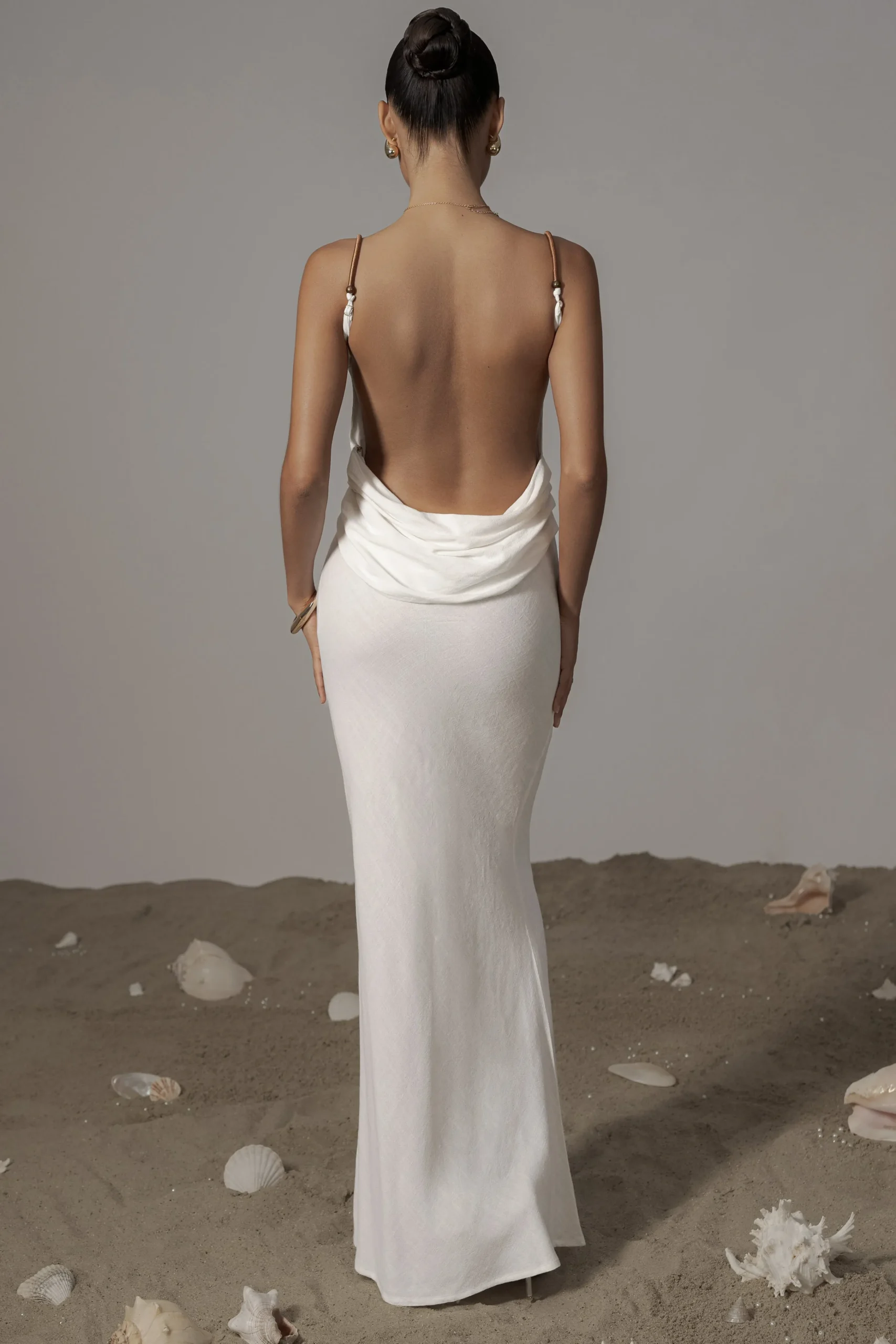 Ivory Getaway Linen Maxi Dress*JLUXLABEL Discount