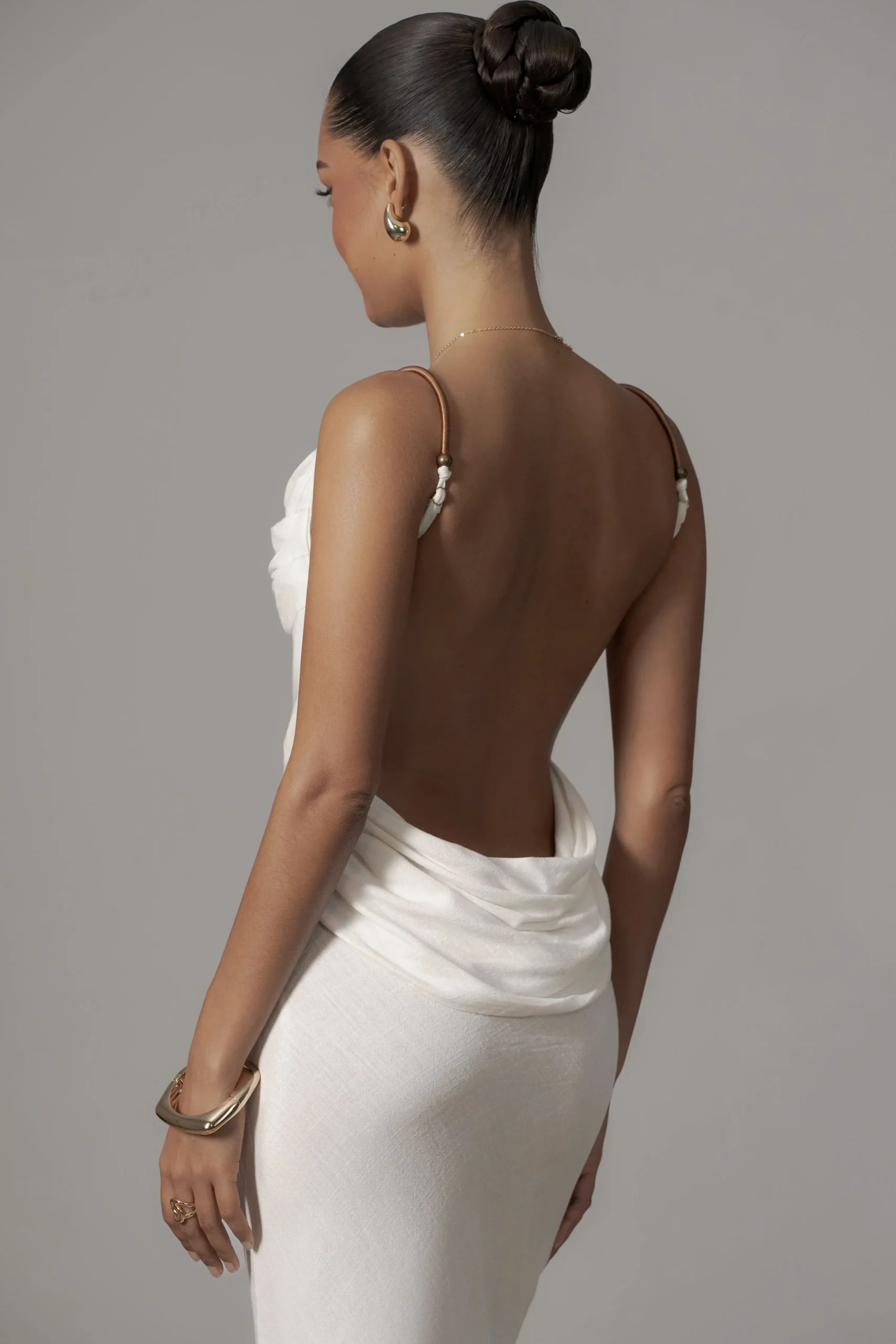 Ivory Getaway Linen Maxi Dress*JLUXLABEL Discount