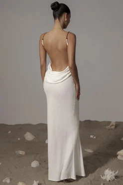 Ivory Getaway Linen Maxi Dress*JLUXLABEL Discount