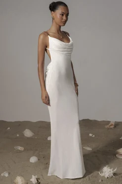 Ivory Getaway Linen Maxi Dress*JLUXLABEL Discount