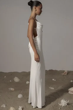 Ivory Getaway Linen Maxi Dress*JLUXLABEL Discount