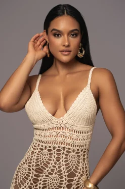 Ivory Great Escape Crochet Maxi Dress*JLUXLABEL Hot