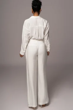 Ivory Greta Collared Top*JLUXLABEL Best