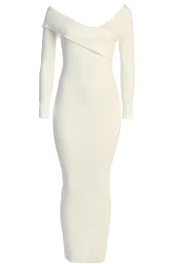 Ivory Harper Knit Maxi Dress*JLUXLABEL Fashion