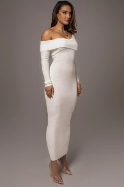 Ivory Harper Knit Maxi Dress*JLUXLABEL Fashion