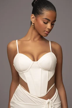 Ivory Horizon Linen Corset*JLUXLABEL Online