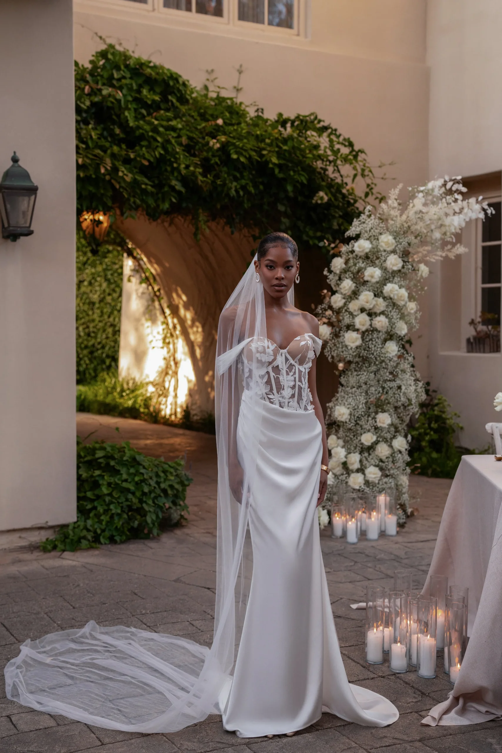 Ivory Infinite Love Satin Gown*JLUXLABEL Online