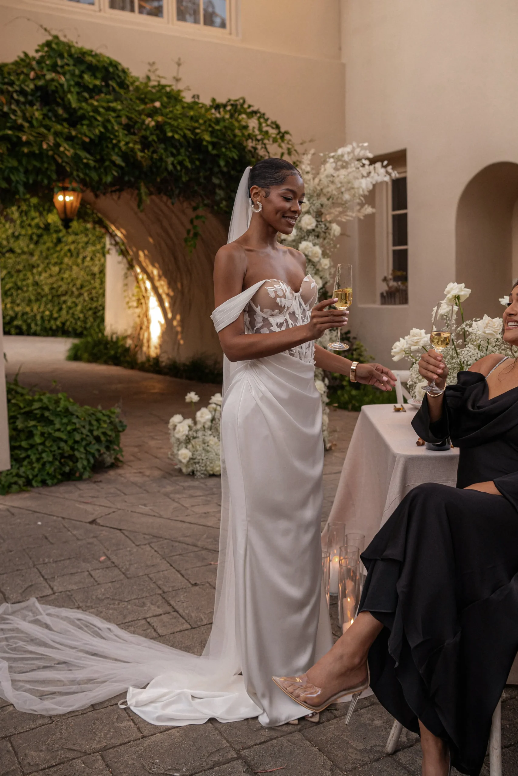 Ivory Infinite Love Satin Gown*JLUXLABEL Online