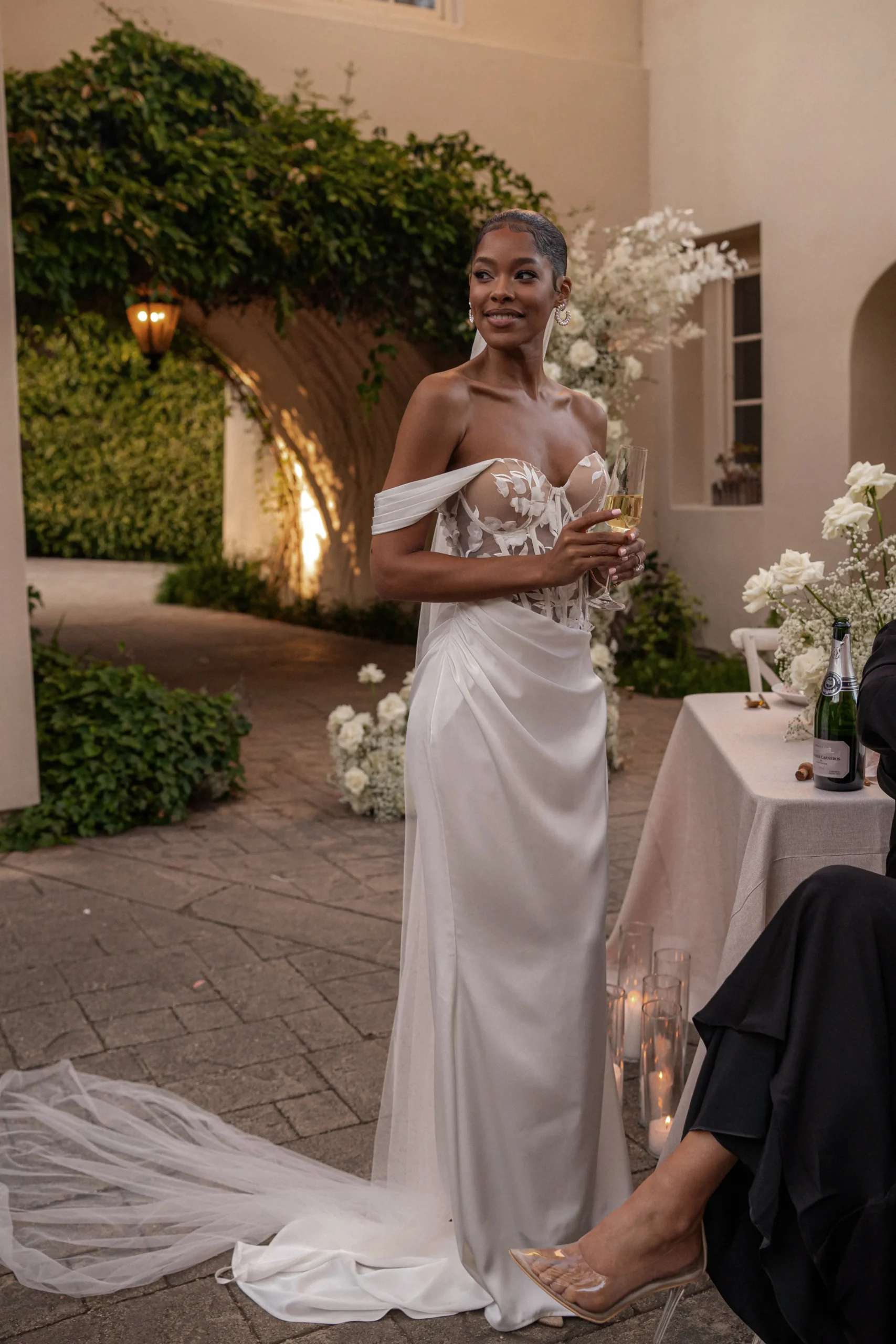 Ivory Infinite Love Satin Gown*JLUXLABEL Online