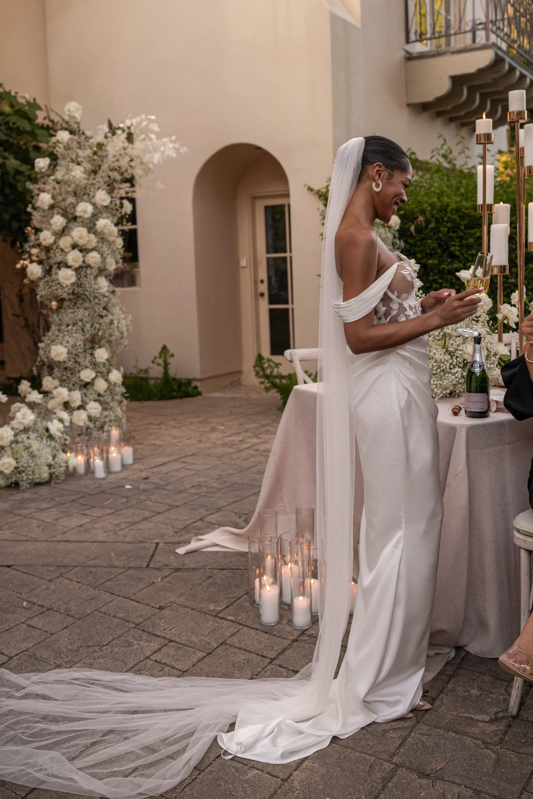 Ivory Infinite Love Satin Gown*JLUXLABEL Online