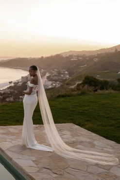 Ivory Infinite Love Satin Gown*JLUXLABEL Online