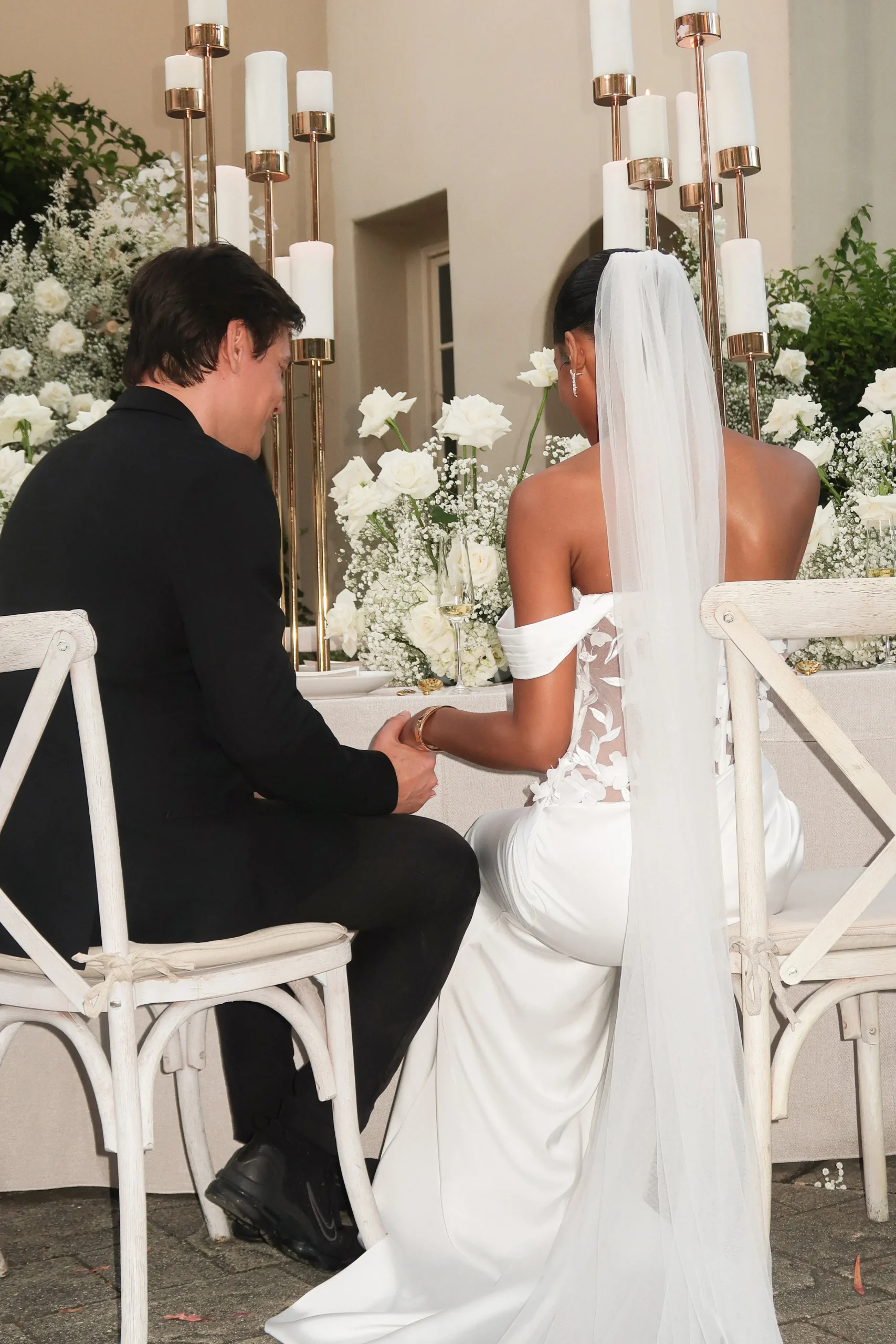 Ivory Infinite Love Satin Gown*JLUXLABEL Online