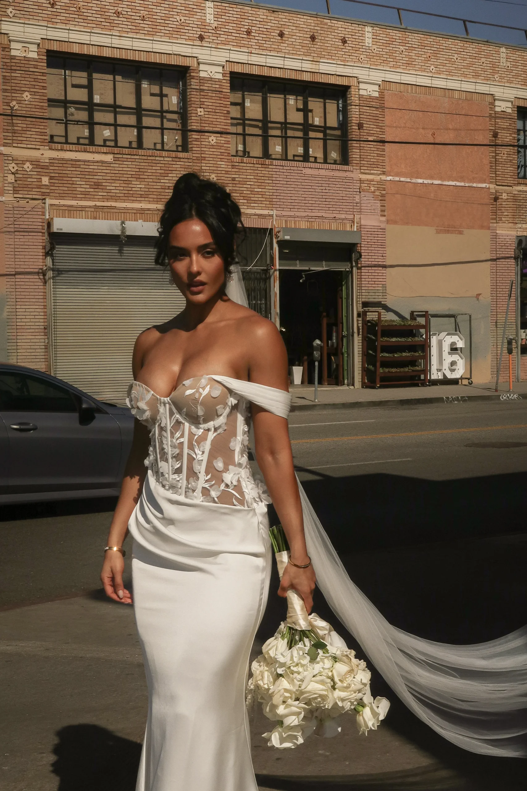 Ivory Infinite Love Satin Gown*JLUXLABEL Online