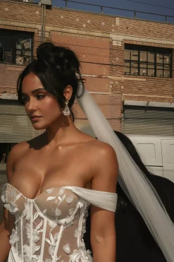 Ivory Infinite Love Satin Gown*JLUXLABEL Online