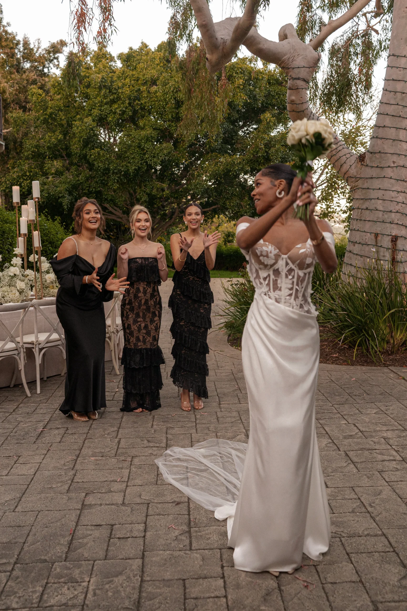 Ivory Infinite Love Satin Gown*JLUXLABEL Online