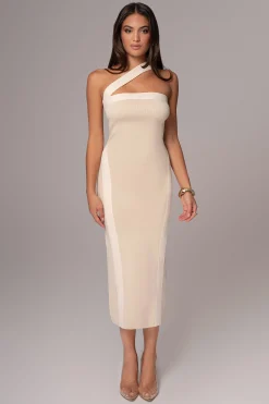 Ivory Ivone Asymmetrical Midi Dress*JLUXLABEL Hot