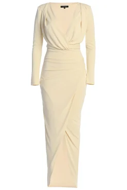 Ivory Jamie Plunge Maxi Dress*JLUXLABEL Best