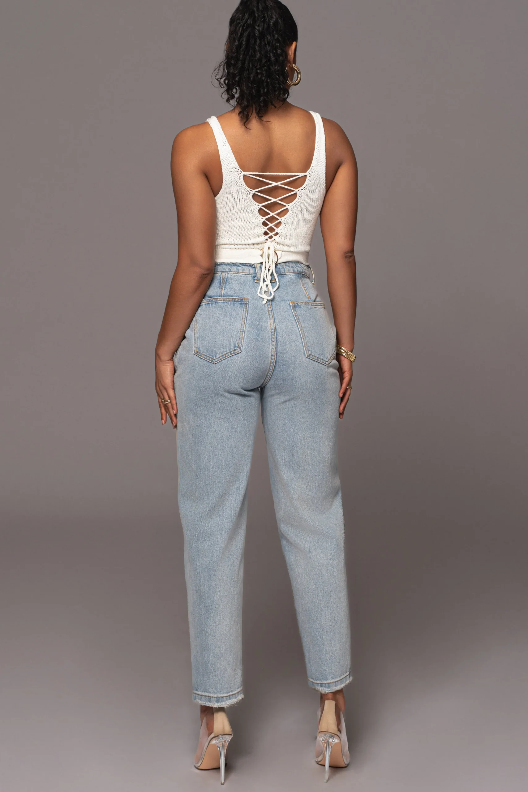 Ivory Juliette Knit Belted One Piece*JLUXLABEL Best