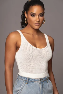 Ivory Juliette Knit Belted One Piece*JLUXLABEL Best