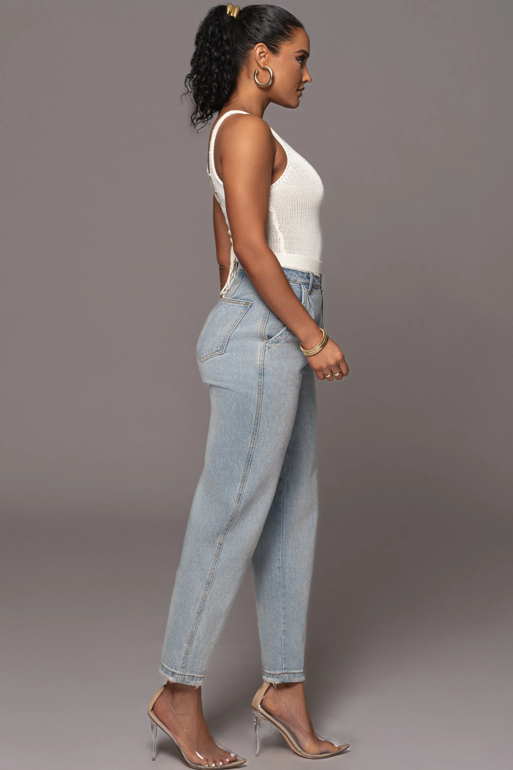 Ivory Juliette Knit Belted One Piece*JLUXLABEL Best