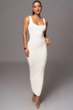 Ivory Karolina Knit Maxi Dress*JLUXLABEL New