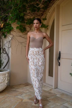 Ivory Lace Romance Maxi Skirt*JLUXLABEL Outlet