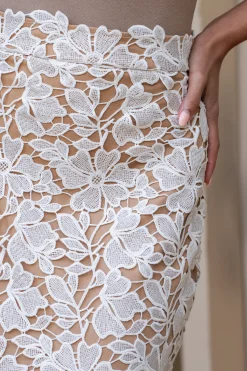 Ivory Lace Romance Maxi Skirt*JLUXLABEL Outlet