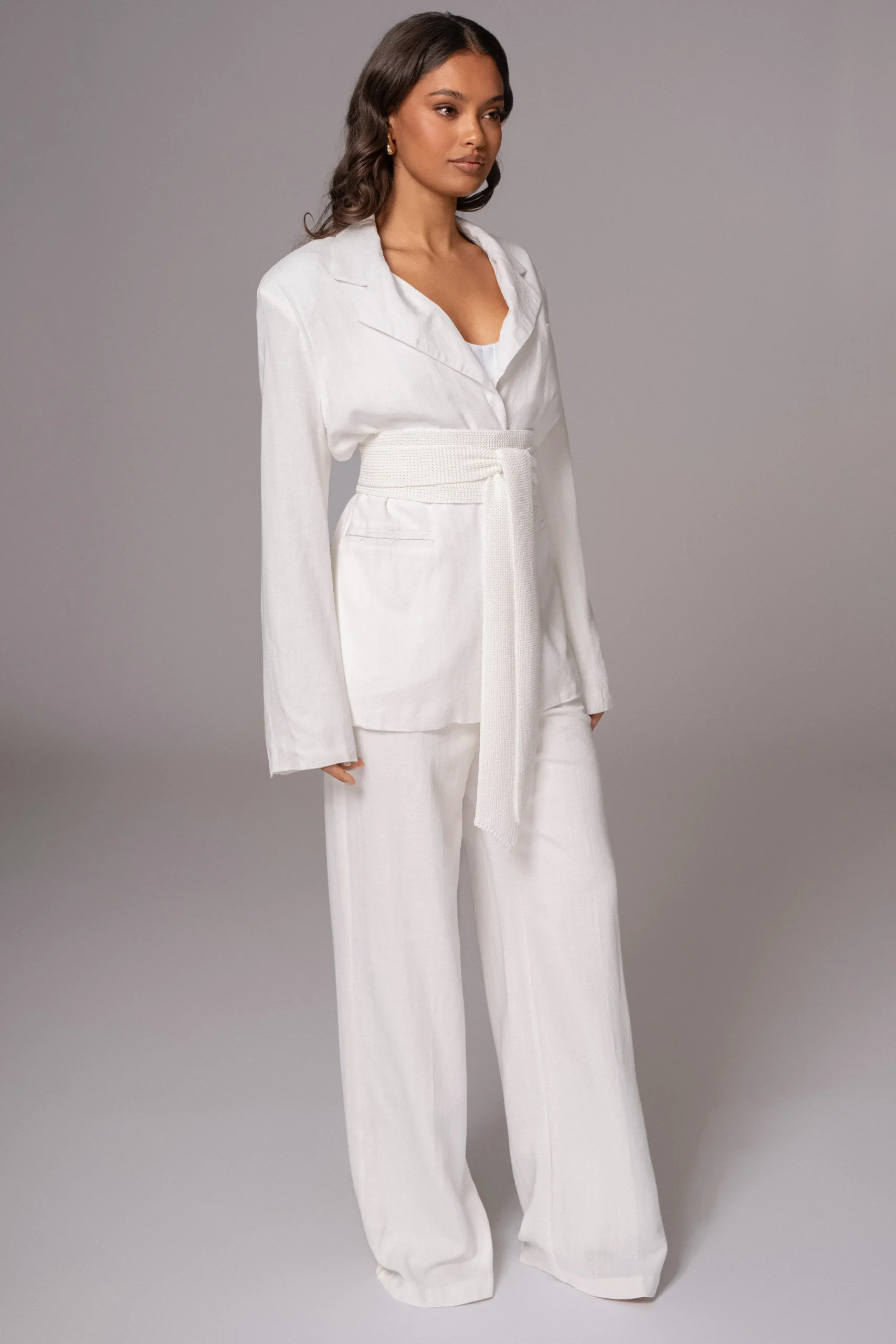 Ivory Lagos Knit Belt*JLUXLABEL Online