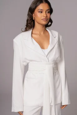 Ivory Lagos Knit Belt*JLUXLABEL Online