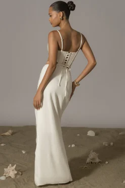 Ivory Las Olas Linen Skirt*JLUXLABEL Fashion