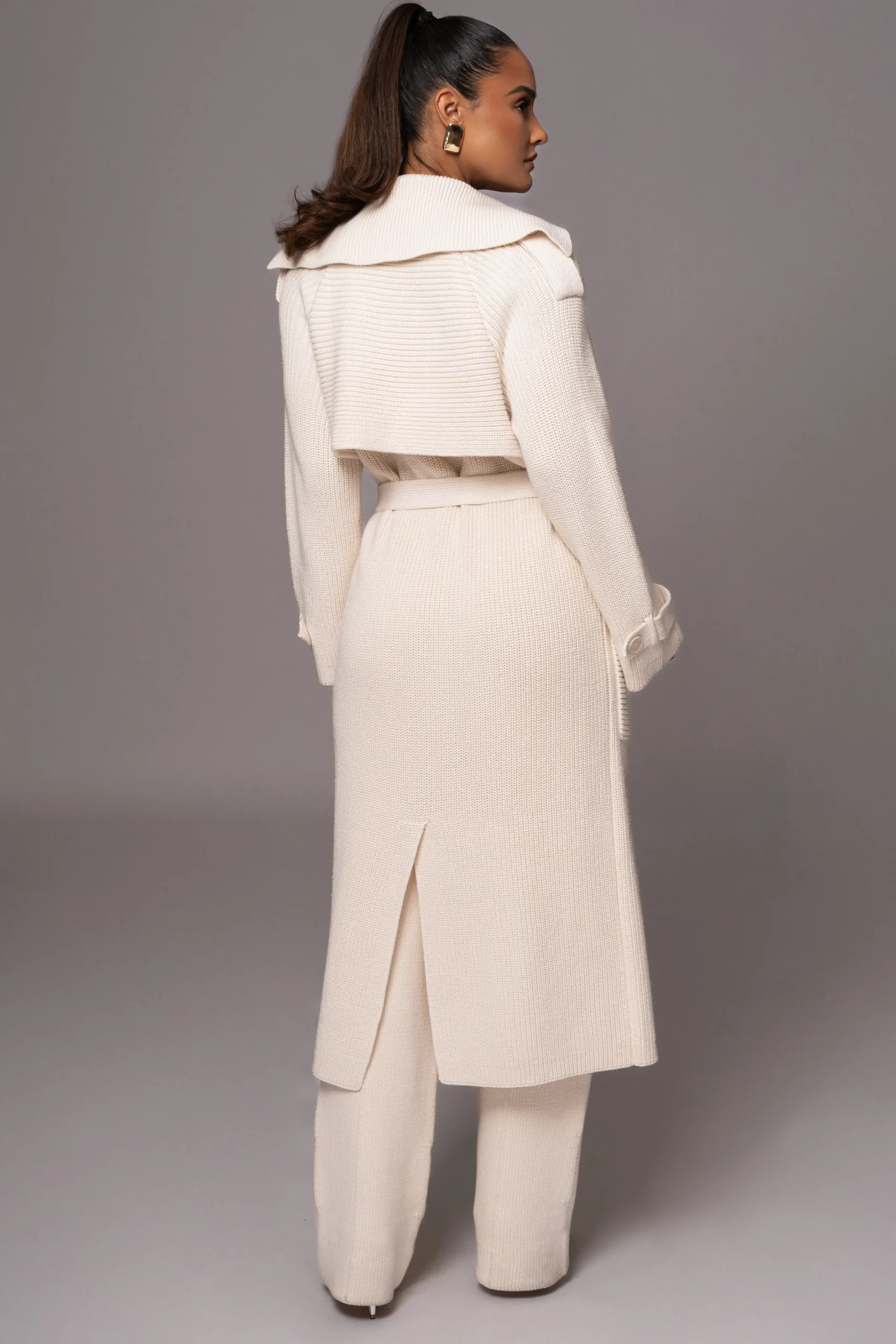 Ivory Maxinne Knit Coat*JLUXLABEL Online