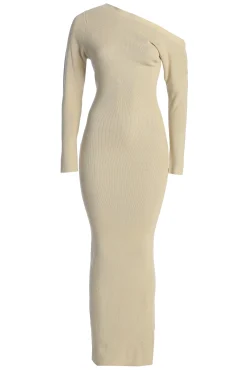 Ivory Night Shimmers Asymmetrical Maxi Dress*JLUXLABEL Online