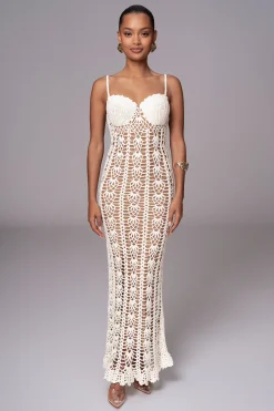 Ivory Odyssey Maxi Dress*JLUXLABEL Clearance