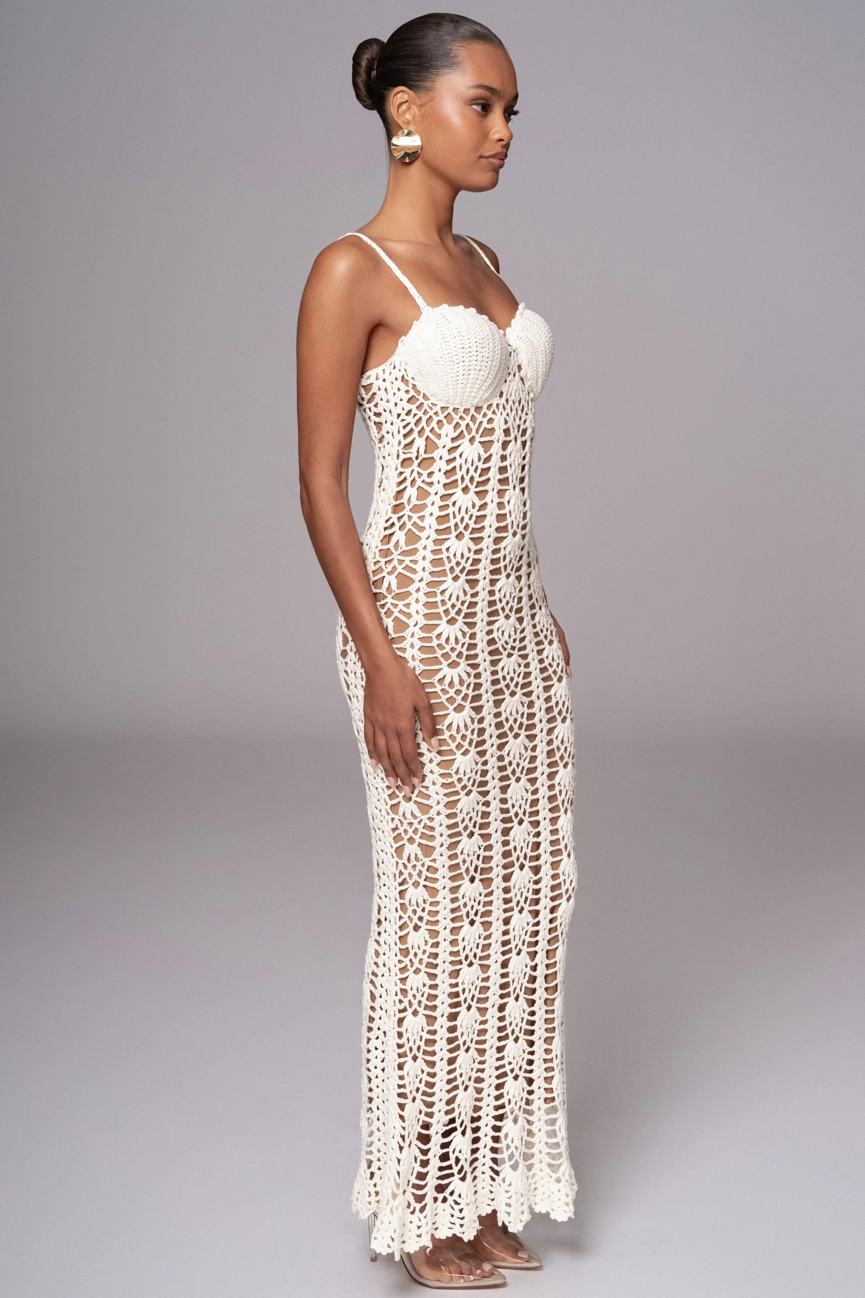 Ivory Odyssey Maxi Dress*JLUXLABEL Clearance