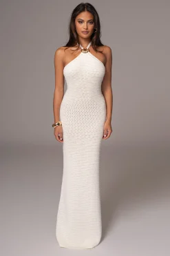 Ivory Overseas Halter Maxi Dress*JLUXLABEL Sale